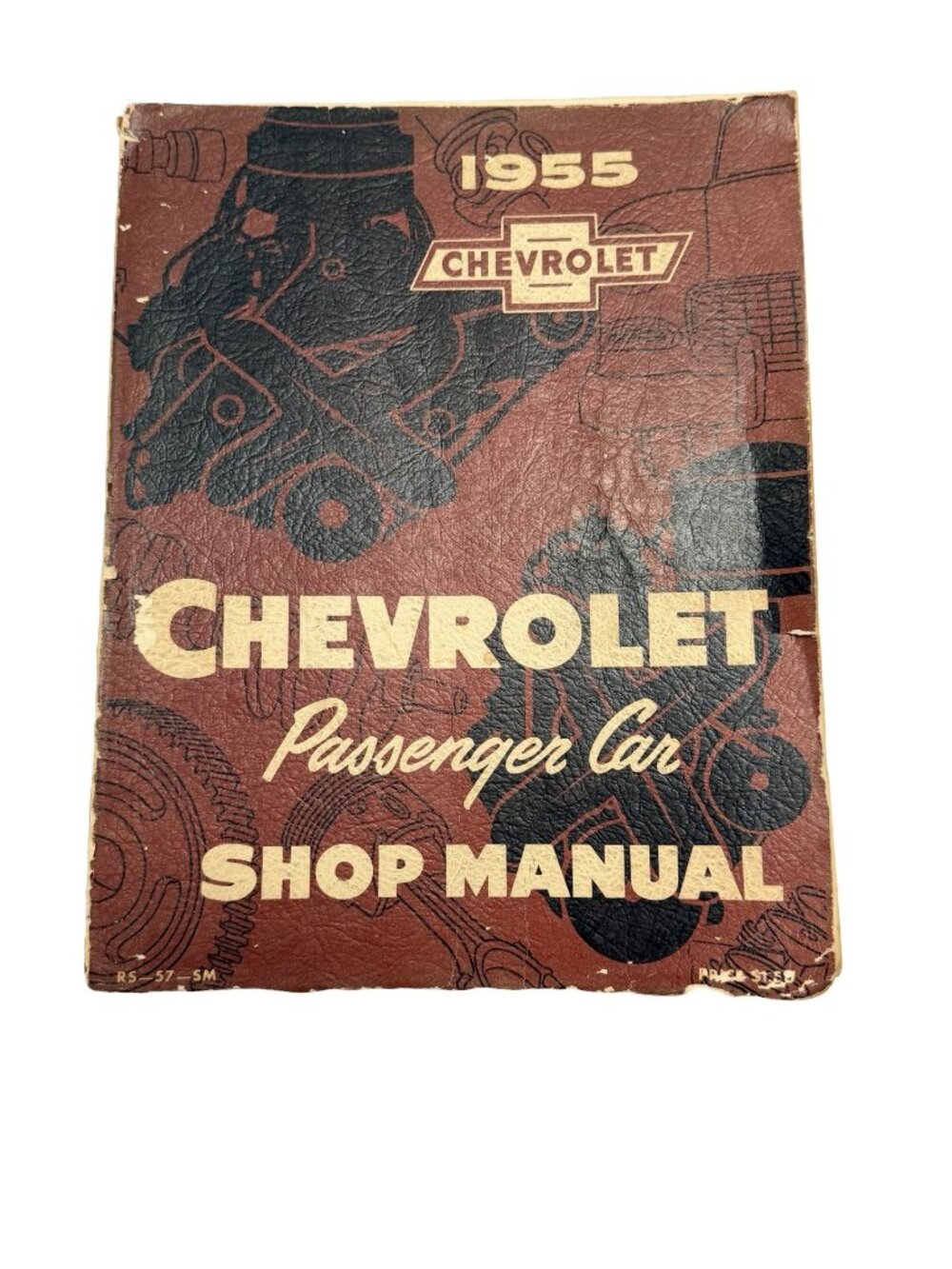 1955 Chevrolet Passenger Car Shop Manual Vintage Chevy Service Repair Book